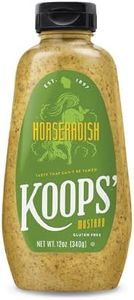 Koops Mustard squeeze Horseradish, 12 oz