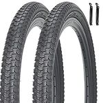 20" 26" Bike Tires 20 x 2.125 26 x 2.1 inch Folding Bike Tires for Mountain Bike MTB Beach Cruiser Bike City Urban or Commuter Bicycles Hybrid Bikes (20 X 2.125 Pair)