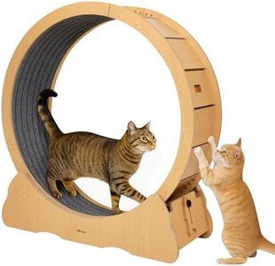 Cat Wheel, 43.3" XL Large Cats Exercise Wheel, Indoor Cat Treadmill for Bengal, British Shorthair & Other Active Breeds