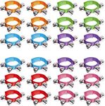 24PCS Band Wrist Bells Jingle Bells Instrument Percussion Musical Party Wrist Bells and Ankle Bells Birthday Gifts Favors Toys for Kids