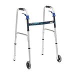 Drive Medical Trigger Release Folding Walker, Brushed Steel