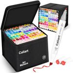 Caliart Markers, 100 Colors Dual Ti