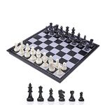 KOKOSUN Chess Board Set, Magnetic Travel Folding Chess Board Game-9.8'', Educational Toys/Gift for Kids and Adults (S)