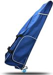 ThreeWOT Fencing Draw-bar Wheel Bag for Mask Sword and Fencing Suit,Fencing Trolley Rollbag for Epee Saber and Foil (Blue)