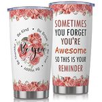 Insulated Wine Tumbler Birthday Gifts for Women Her, Unique You are Awesome Gifts for Women Coffee Cup Travel Mug Gifts Practical Christmas Xmas Gifts Ideas for Women Best Friends, Sister, Bestie