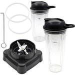 Joyparts Replacement Parts New Blade with cup and Lid,Compatible with Ninja Blender BL700,BL701WM 30,BL701 30