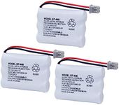 BAOBIAN BT-446 BT446 BT-1005 Replacement Battery Compatible with Uniden Cordless Phone BBTY0503001 BT-1004 GE-TL26402 BT-504 CPH-488B Handset Phone Rechargeable 3.6V 800mAh (3 Pack)