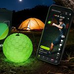 GlowFlex™ Reflex Ball with Counter App, Glow-in-The-Dark | TekXYZ® Online Community for Boxing Ball, Ideal for Coordination, Stress Relief, Home Workouts & Fitness (Neon Yellow Green)