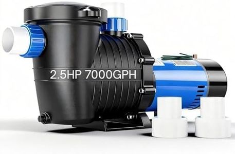 FOTING In/Above Ground Pool Pump, Self Primming Pool Pump 1.5" & 2" NPT Inlet Connectors, 2.5HP 7000GPH Dual Voltage 115/230V