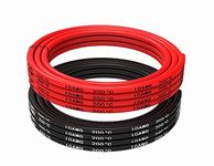 TUOFENG 10 AWG Silicone Wire 20 Feet [10 Feet Black and 10 Feet Red] 10 Gauge Stranded Wire - Ultra Flexible Tinned Copper Wire High Temperature Resistance