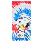 Franco Collectibles Peanuts Snoopy & Woodstock Super Soft Cotton Bath/Pool/Beach Towel, 58 in x 28 in, (100% Officially Licensed Product)