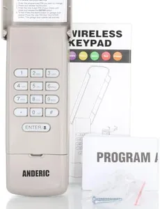 Anderic 877MAX Garage Door Keypad Compatible with Liftmaster Garage Door Openers Fit for All Liftmaster Garage Door Openers Manufactured Since 1993 for Purple Yellow Green Red Orange Learn Keys