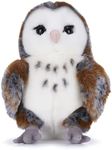 Posh Paws 37682U BBC Earth 25CM Woodland Animals Barn Owl Soft Toy, Brown