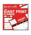 2025 Calendar Spiral Bound Wall Hanging Planner/Organiser| Large Red and Black Calendar| For Home Business Office School| With 2025 Notable Dates & Forward Planner 2026 (Giant Print Planner)