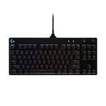 Logitech G Pro Mechanical Gaming Keyboard Qwertz, Ultraportable Design without Numeric Keypad, Removable Micro USB Cable, Backlit Keys, Black