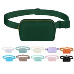 Lulu Bag for Women Men with Adjustable Strap，Fanny Pack Lemon Dupes are Everywhere, Waterproof Crossbody Fashion Waist Bag for Workout Hiking Running Travel (Dark Green)