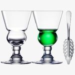 Vintage Crystal Absinthe Glasses | 