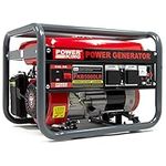 PowerKing 3200w Petrol Generator PKB5000LR 4KVA 7HP 4 Stroke Engine with 2 x 230V 13Amp Sockets - 2 Years Warranty