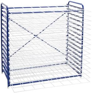 Colorations Art Drying Rack, Classroom Art Supplies, Tabletop or Wall Mount, School Art Drying Racks, Painting Stand, Studios, Homes, or Classrooms, Metal Shelves to Dry Paintings, 26" x 18" x 26"