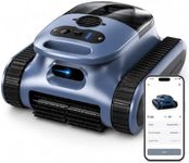 Cordless Robotic Pool Cleaner, Pool Vacuum with 180W Brushless Motor, 45,000Pa Suction, AI-Powered Path Sonar Navigation, Wall & Waterline Climbing, 3 Modes for Inground Pools Up to 2,150 Sq. Ft