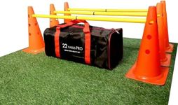 ND Sports 22YardsPro Best Dog Agility Set Jump Training Equipment Pets Jumping Hurdle Cones XMAS Gift