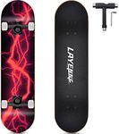 LAYENNE Skateboard, 31 x 8 Inch Com