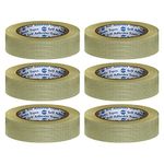 VCR Cross Filament Tape - 45 Meters in Length - 24mm / 1" Width - 6 Roll Per Pack - Strong tape for Packing Heavy Items, Durable in Nature, Used for Heavy Industrial Goods Packing.