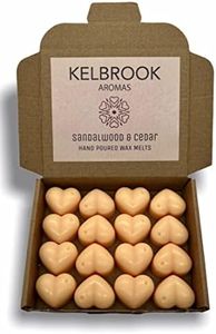 Wax Melts - Sandalwood and Cedar | 16 Pack | Strong Scented | Made in The UK | Plastic Free | Vegan