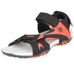 Sparx mens Ss-453 Black Red Sandal - 7 UK (SS-453)