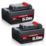 VINIDA Upgraded 2 Pack PCC685L 6000mAh 20V Lithium Replacement for Porter Cable 20v Max Battery PCC680L PCC682L PCCK602L2 PCC600 PCC640 20 Volt Cordless Power Tools Battery