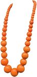 Fuqimanman2020 Chunky Large Simulated Pearl Choker Necklace Drop Dangle Earrings Crystal Bib Big Round Beaded Strand Multicolor Costume Statement Wedding Jewelry Set for Women Brides, Wood, wood