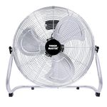 TOUGH MASTER Drum Fan Industrial Floor Fan High Velocity 3 Speed Air Cooling Heavy-Duty with Adjustable Head Tilt for Home, Commercial, Office, Warehouse, Workshop (20 Inch)