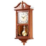 AYRELY® 25IN Grandfather Vintage Wall Clock with Pendulum and Chime, Hour/Quarter-Hour Chime, Rubberwood Frame, Large Vintage Wall Clock for Living Room,Home Decor Gift