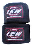 LEW Mexican Style Boxing 180" Spandex Elastic Hand & Wrist Support Hand Wraps/Black