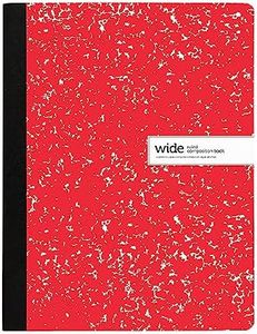 Office Depot Brand Composition Notebook, 9-3/4" x 7-1/2", Wide Ruled, 200 Pages (100 Sheets), Red