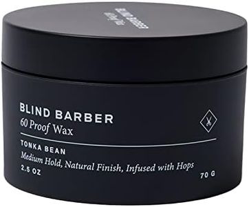 Blind Barber 60 Proof Hair Wax for Men - Water-Based Medium Hold Wax with Volumizing Hops Extract, No Greasy Oils (2.5 Oz)