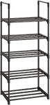 Shoe Shelf 5 Tier Shoe Rack for Small Space,Separable into Two Narrow Shoe Rack(2 Tier and 3 Tier), Sturdy Metal Shoe Rack Organizer, Small Shoe Rack,Shoe Racks for Closets,Shoes Rack,Shoe Stand