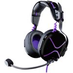 Victrix Pro AF Wired Professional Esports Gaming Headset with Cooling: PlayStation PS4, PS5, PC - Black/Purple