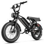 Jasion Electric Bike for Adults YR20 with Peak 2000W Motor, 48V 20AH Battery Electric Bicycle, 20" Fat Tire Dirt Bike with Hydraulic Brake & Cruise Control, Up to 32 MPH & 80 Miles Moped Style Ebike