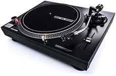 Reloop RP-1000 MK2 belt-drive DJ turntable with +-10% adjustable pitch range including headshell and pre-fitted Reloop OM Black (made by Ortofon) cartridge and stylus