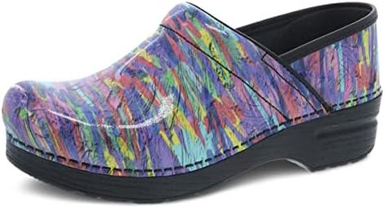 Dansko Women's Professional Clog-Slip on, All Day Comfort, Arch Support, Marker Patent, 6.5-7
