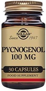 Solgar Pycnogenol 100 mg, 30 Vegetable Capsules - Antioxidant Protection - Healthy Leg & Vein Support - Non-GMO, Vegan, Gluten Free, Dairy Free, Kosher - 30 Servings
