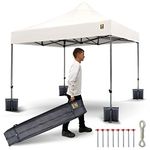 3x3m Pop Up Gorilla Gazebo Fully Waterproof Heavy Duty with Leg Weights Wheeled Carrybag Eight Heavy Duty Pegs and Guy Rope Set