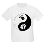 CafePress Wolf Therian Ying Yang Kids Light T Shirt Youth Kids Cotton T-Shirt White