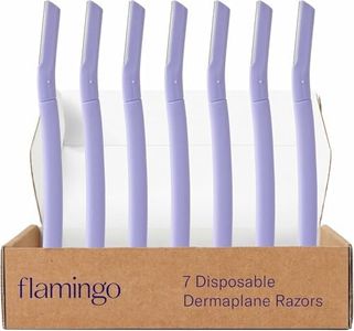 Flamingo Dermaplane Razors, 7 Single Blade Disposable Dermaplane Razors for Women