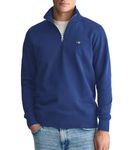 GANT Mens Half Zip Sweatshirt Vintage Blue M