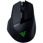 Razer Basilisk Mobile Portable Ergonomic Wireless Gaming Mouse: 10 Programmable Controls - Razer HyperScroll - Optical Switches Gen-3 - Long Battery Life - AI Prompt - 2.4 GHz, Bluetooth, USB C