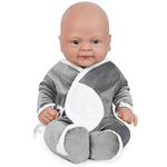 Vollence 14 inch Silicone Baby Dolls Boy Weighted 3.57 lb,[NOT Vinyl],Silicone Full Body Reborn Lifelike Newborn Realistic Real Life Soft Babies with Feeding Kit & Gift Box for Kids Age 3+