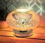 Round Desire Aroma 3D Touch Lamp Oil Wax Melt Fragrance Burner Electric Lamp