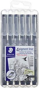 Staedtler Pigment Liner Bonus Sketch Set of 6 Liners for The Regular Price of 4(2 Free), 308SB6P